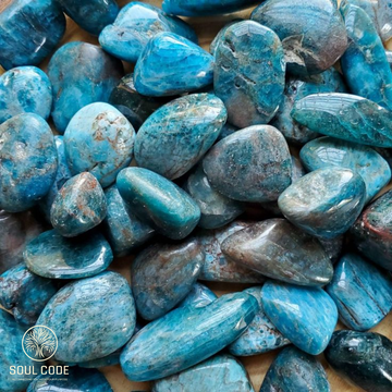 Blue Apatite Tumblestone