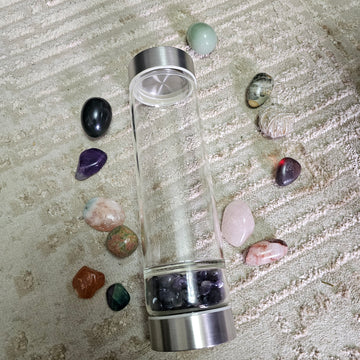 Amethyst Crystal Bottle