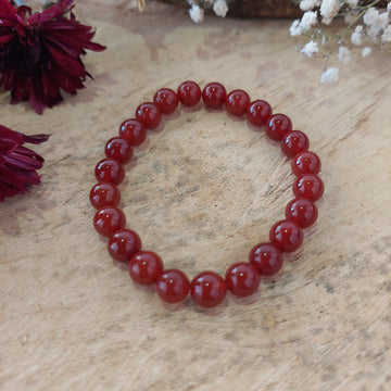 8MM Carnelian Bracelet