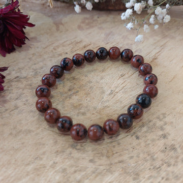 8mm Mahogany Obsidian Bracelet