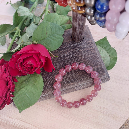 10MM Strawberry Quartz Bracelet