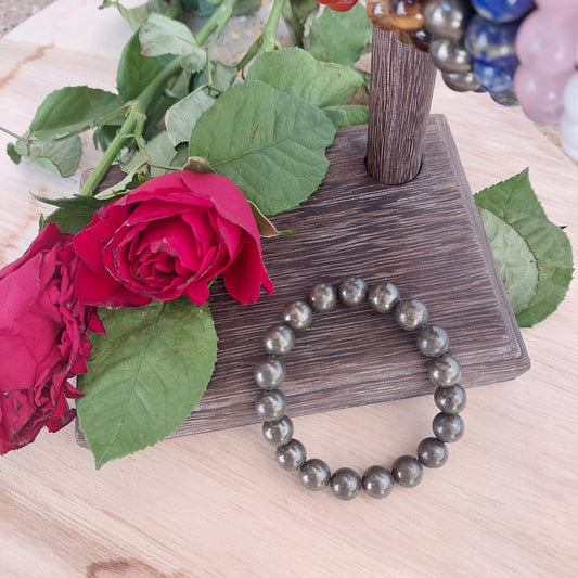 10MM Pyrite Bracelet