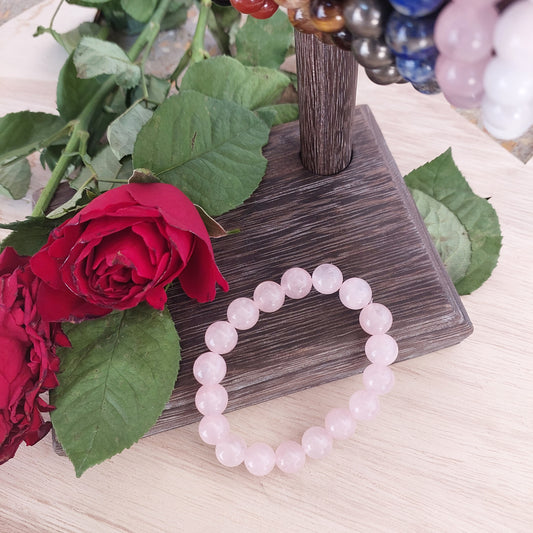10mm Rose Quartz Bracelet