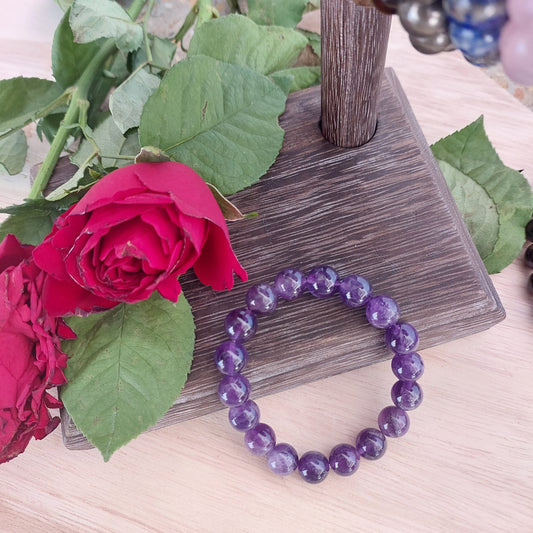 10mm Amethyst Bracelet