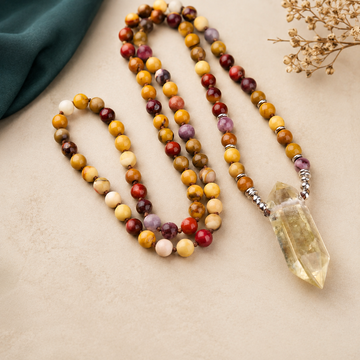 Mookaite & Citrine Point Mala