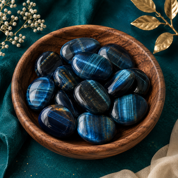 Blue Tiger Eye Palmstones