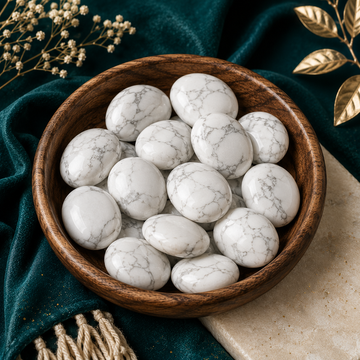 White Howlite Palmstone