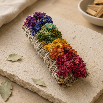 Chakra Mullein & White Sage Smudge Stick