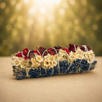 White Sage & Red, Blue, White Sinuata