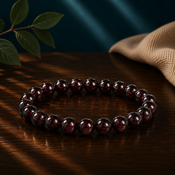 8MM Garnet Bracelet