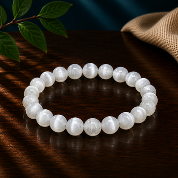 8mm Selenite Bracelet