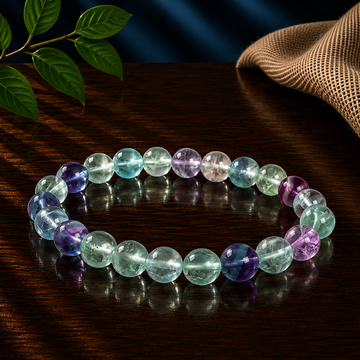 8mm Rainbow Fluorite Bracelet