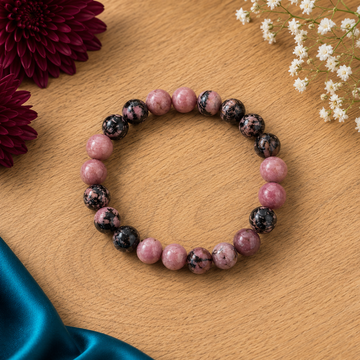 8MM Pink Rhodonite Bracelet