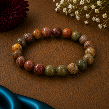 8mm Picasso Jasper Bracelet