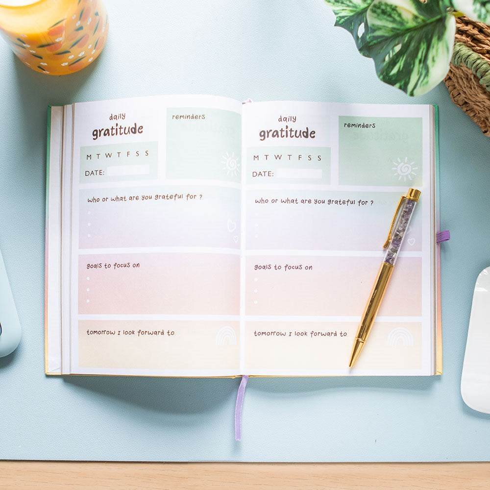 GRATITUDE JOURNAL & AMETHYST PEN