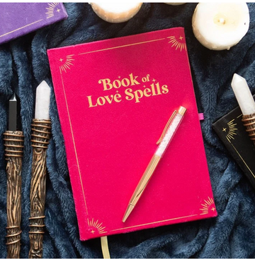 Book of Love Spells Journal & Rose Quartz Pen