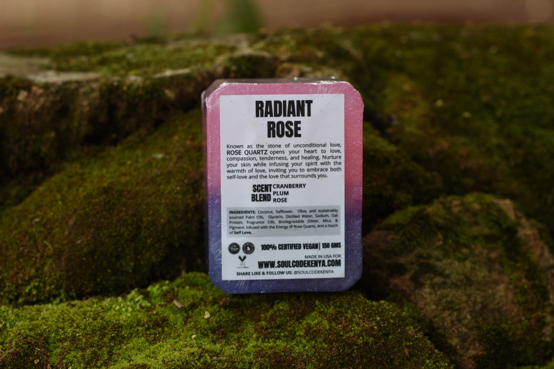 RADIANT  ROSE - Crystal Infused Soap