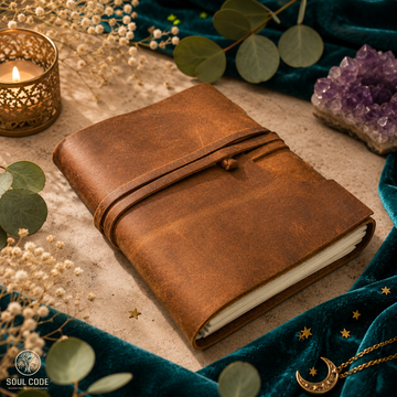 Soft Leather Journal with Cord Closure