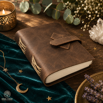 Vintage Leather Journal with Strap Closure
