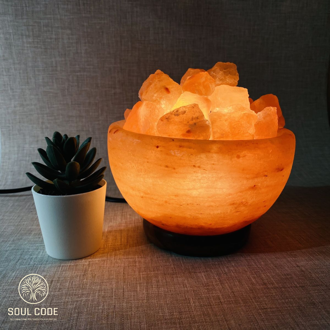 Himalayan Salt Bowl Lamp