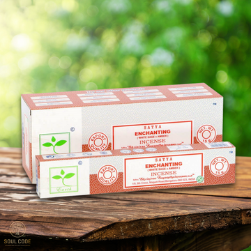 LIMITED EDITION - WHITE SAGE & AMBER SATYA INCENSE