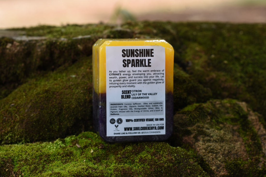 SUNSHINE SPARKLE - Crystal Infused Soap