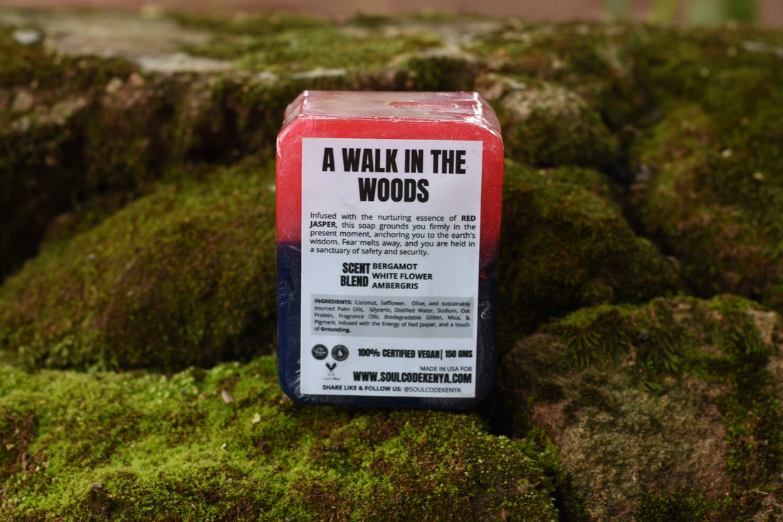 A Walk in the Woods Crystal Infused Soap