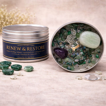 RENEW & RESTORE Crystal Infused Candle