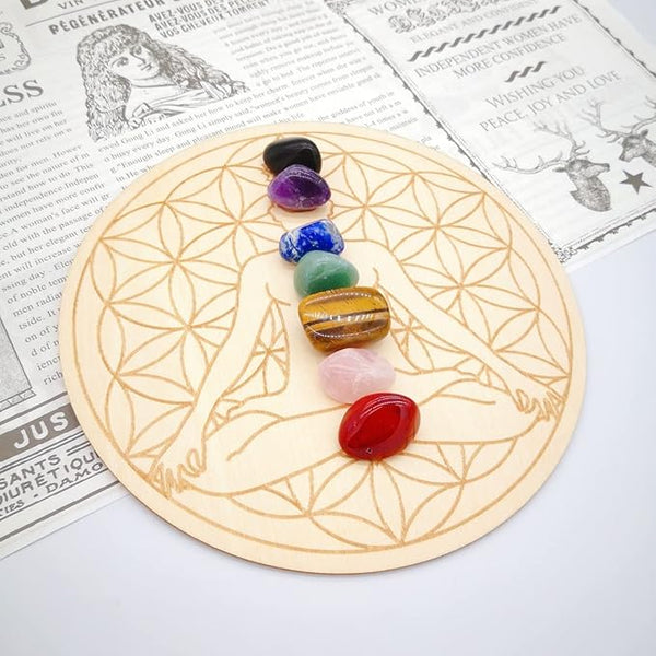 Buddha & Flower of Life Crystal Grid