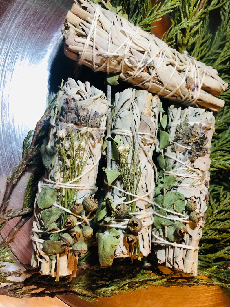White Sage, Lavender & Eucalyptus Smudge Stick