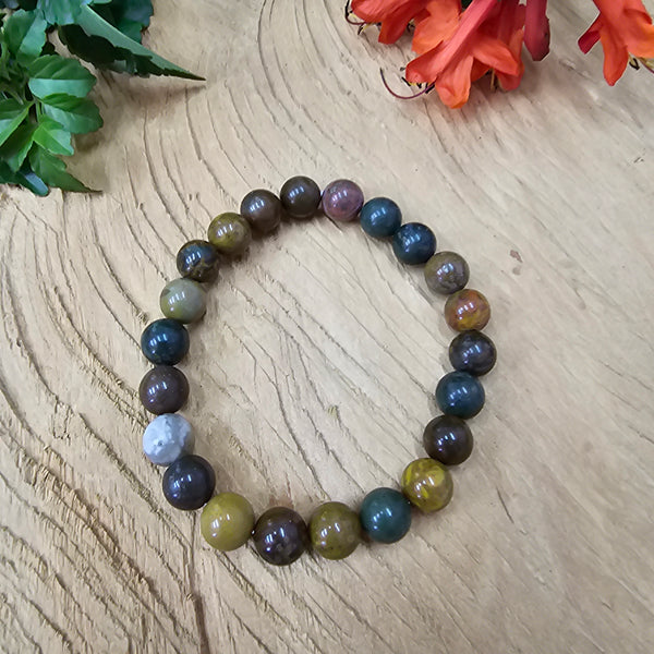 8mm Ocean Jasper Bracelet