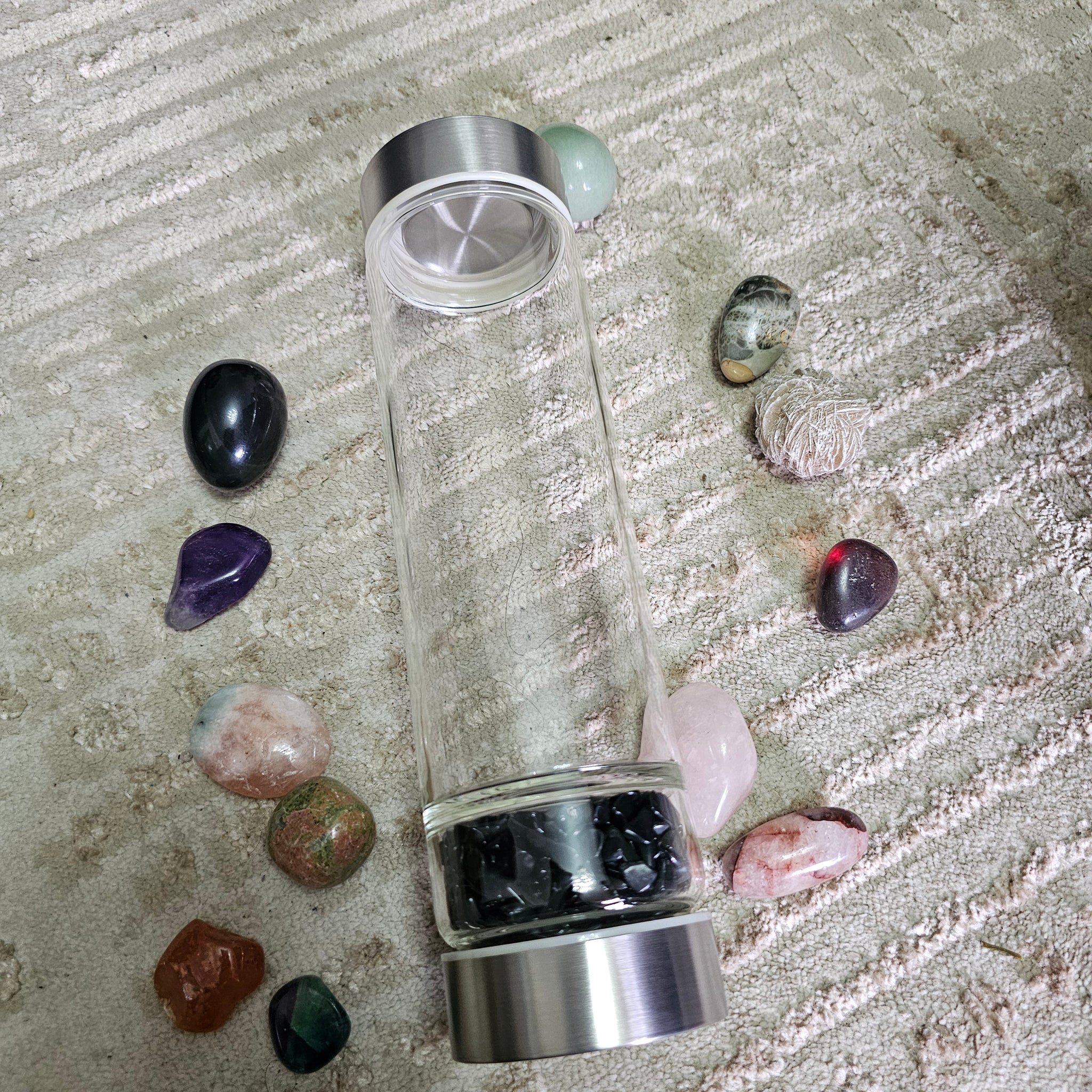 Obsidian Crystal Water Bottle