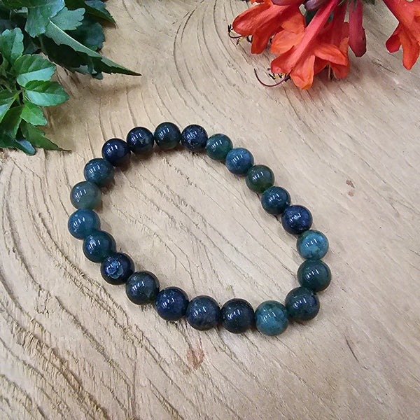 8mm Moss Agate Bracelet