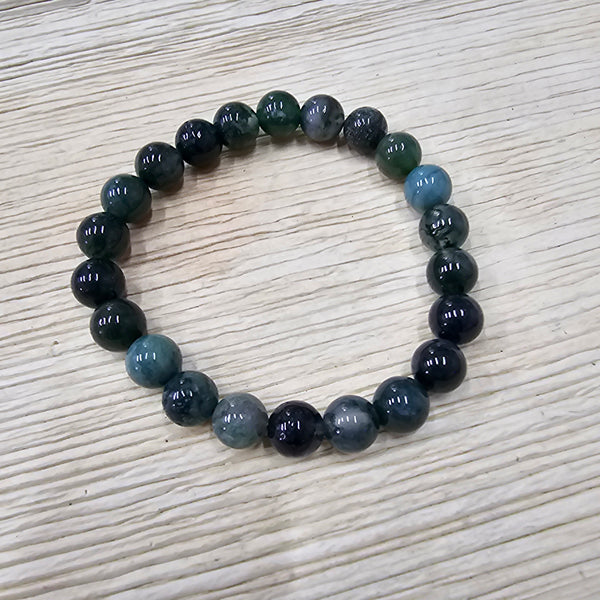 8mm Moss Agate Bracelet