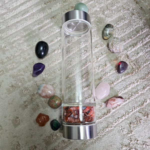 Carnelian Crystal Water Bottle