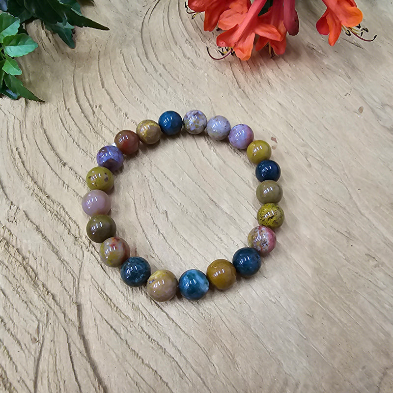 8mm Ocean Jasper Bracelet