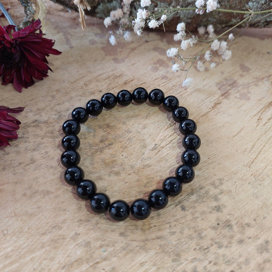 6mm Black Obsidian Bracelet
