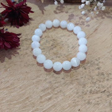 8mm Selenite Bracelet