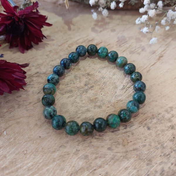 8MM African Turquoise Bracelet