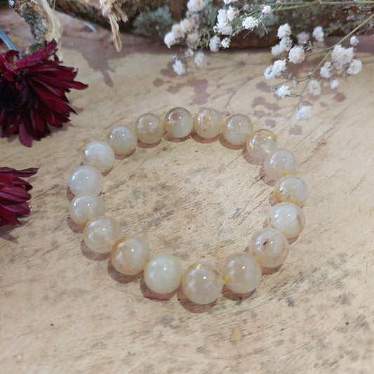 10MM Golden Rutile Bracelet