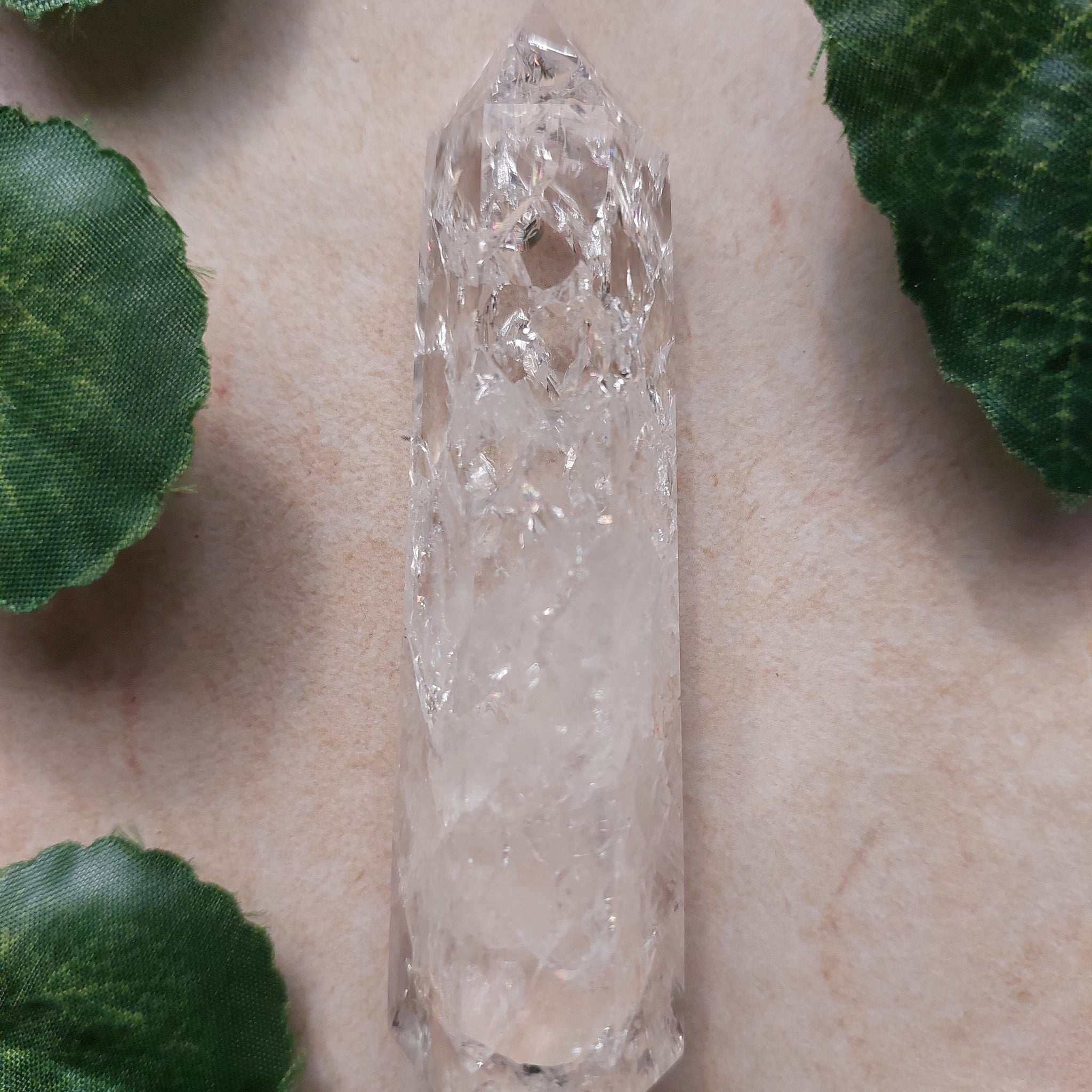 Crackled Quartz Tower