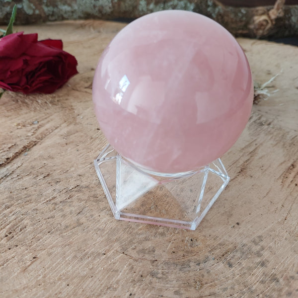 3 Inch Rose Quartz Sphere